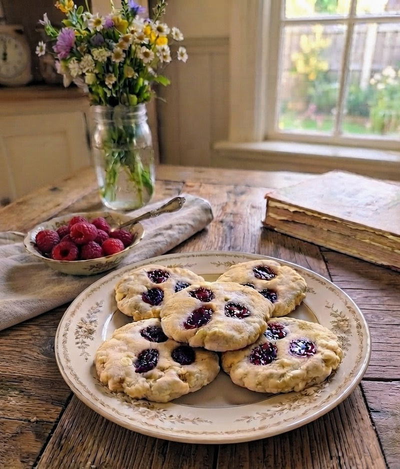 White Chocolate Raspberry Cheesecake Cookies